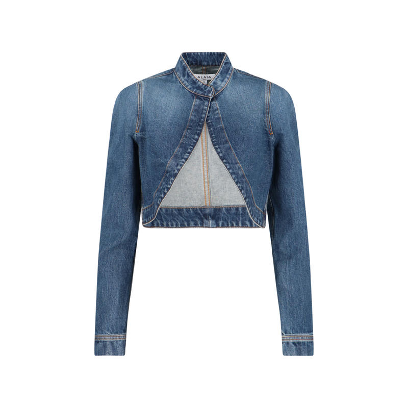 Alaïa 女士 FW25 夹克 牛仔短版夾克