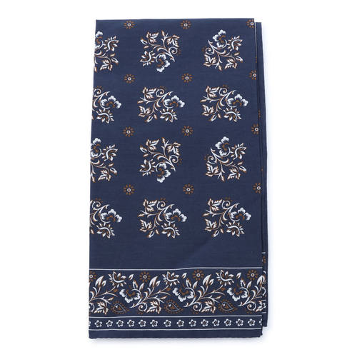 Canali 康钠丽 男士 FW26 领带 BANDANA 蓝色真丝棉混纺