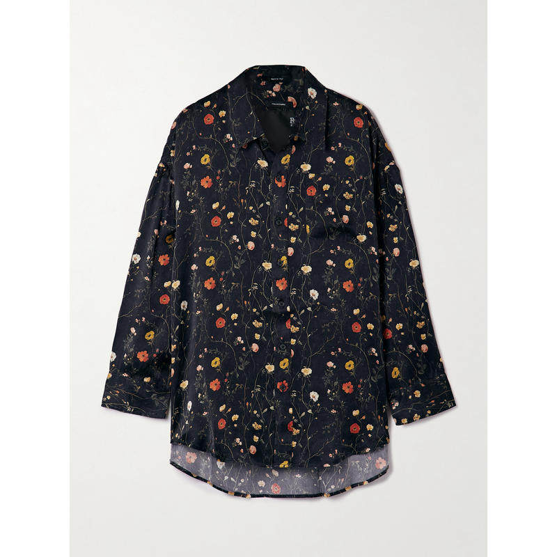 R13 女士 FW25 衬衫 印花水洗丝绸衬衫,女装/女士精品,真丝上装,淘宝优惠券,粉丝福利购,淘宝优惠卷