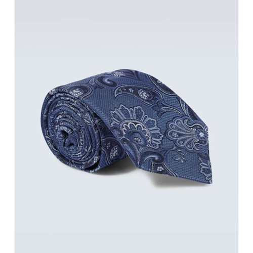 Etro 男士 领带/领结 佩斯利真丝提花领带
