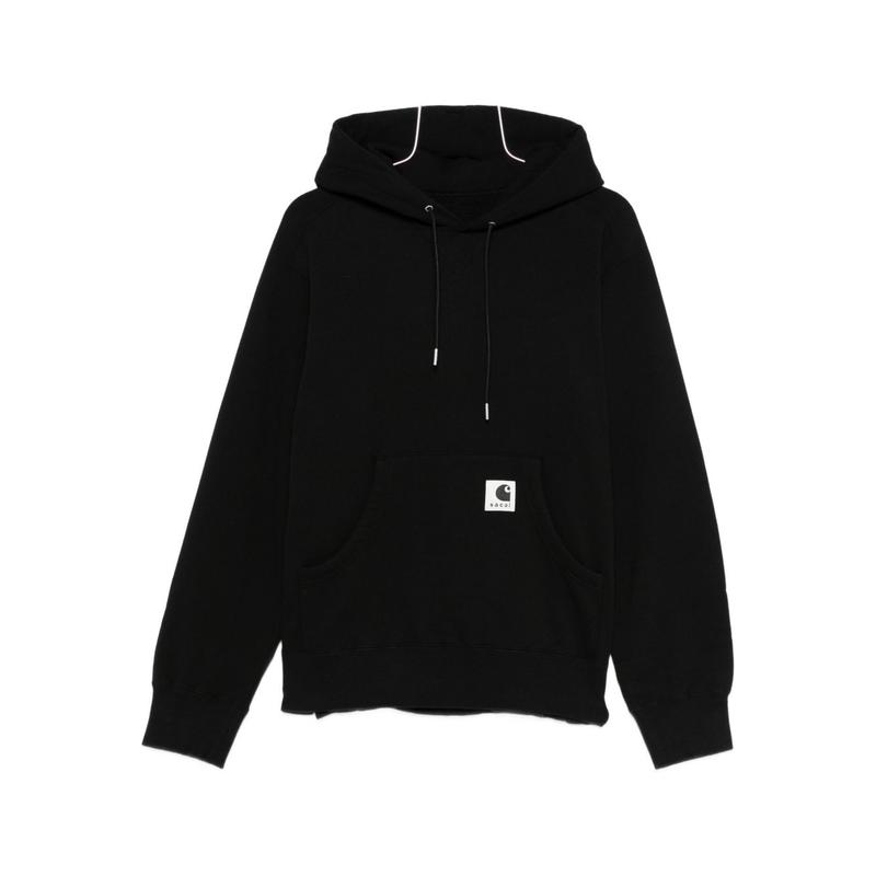 Sacai 男士 秋冬新品 卫衣 X Carhartt WIP卡哈特 黑色毛线衫