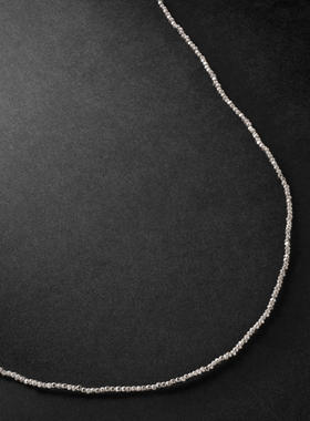 MAOR 男士 项链/吊坠 Noix 纯银珠饰可拆卸项链