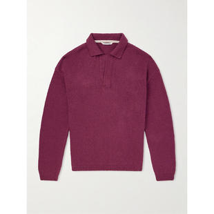 A Kind Of Guise 男士 FW26 毛衣 鹤毛有机棉珠皮呢Polo