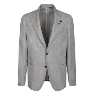 拉迪尼纹理单排扣西装 Lardini 夹克 SS26 外套 男士