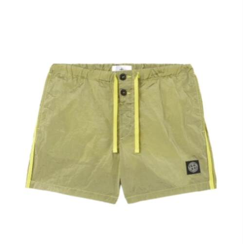 Stone Island 石头岛 男士 SS26 泳裤 徽标拼贴抽绳短裤