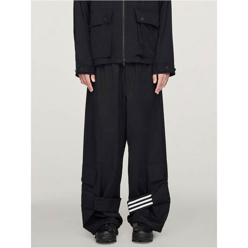 Y-3 男士 FW25 长裤 宽松羊毛混合裤子