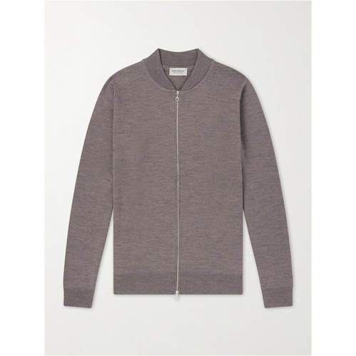 John Smedley 男士 FW26 毛衣 Maclean 美利奴羊毛拉链
