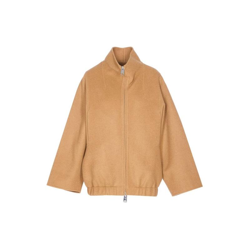 Khaite 女士 FW25 夹克 Garret 高領拉鍊夾克