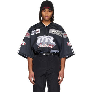 Martine Rose 男士 T恤 灰色 Oversized Hockey T 恤