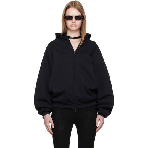 Essentials 女士 卫衣 黑色 90s Fleece Zip-Up 连帽衫