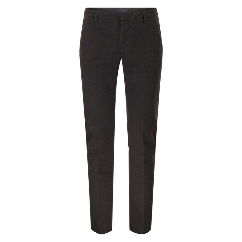DONDUP 男士 FW25 长裤 SPIRITISSIMO 常规斜纹棉布华达呢裤子
