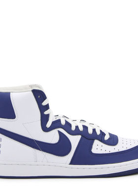 Comme des Garçons川久保玲 Homme Plus 男士白色蓝色皮质运动鞋