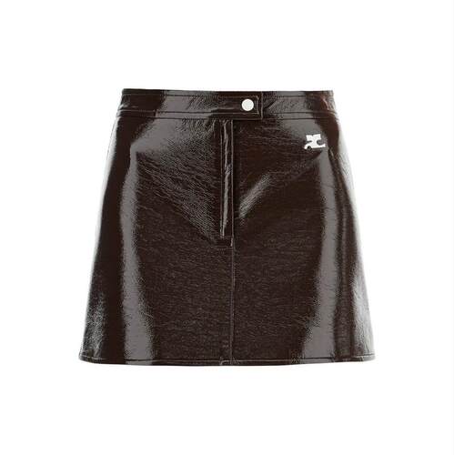 Courrèges 古未界 女士 FW26 迷你裙 棕色 Reedition 系列短裙