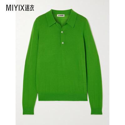 B SIDES Jeans 女款美利奴羊毛Polo毛衣 迷衣时尚