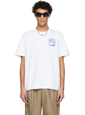 Casablanca 男士 T恤 白色 Heat Map Logo T 恤