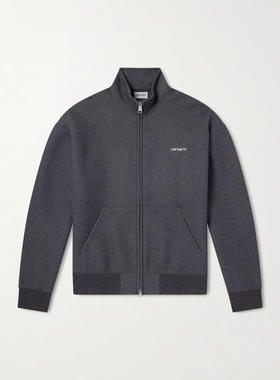 Carhartt WIP 男士 SS26 卫衣 Alda Logo刺绣棉混纺拉链卫衣