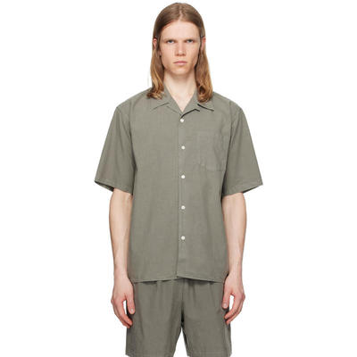 Norse Projects 男士 衬衫 灰色 Carsten Cotton Tencel 衬衫