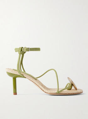 Christopher Esber 女士秋冬新品 凉鞋 Doma 精饰绒面革凉鞋