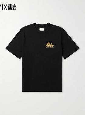 【秋冬新品】Aimé Leon Dore 男款Unisphere 徽标印花棉针织T恤