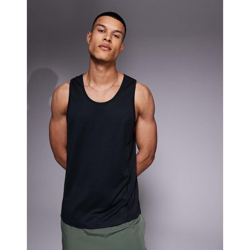 4505 男士 马甲 Icon 训练工字背背心(黑色)