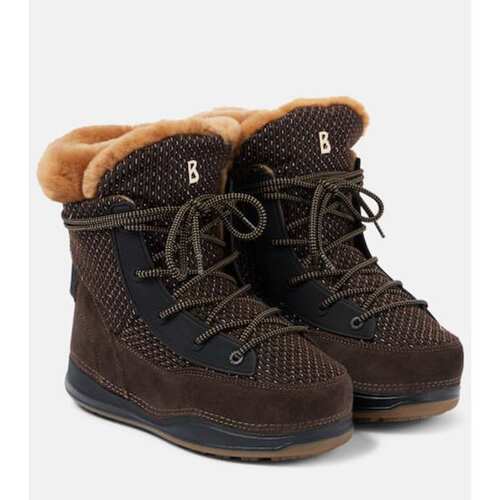 Bogner 博格纳 女士 短靴 Verbier 皮毛饰边绒面革