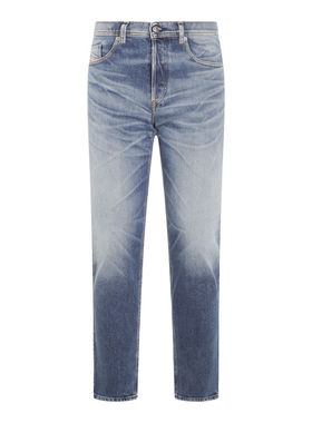 Diesel 男士 秋冬新品 牛仔长裤 2023 D-FINITIVE 蓝色棉质牛仔裤