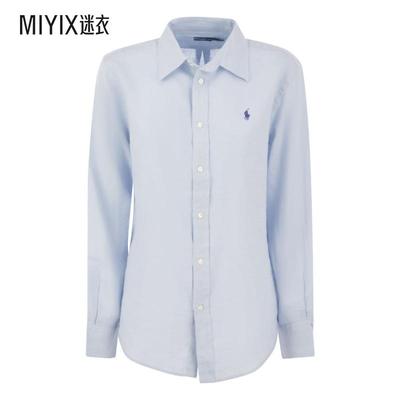 【春夏新品】Polo Ralph Lauren拉夫劳伦 女款Polo Pony 亚麻衬衫