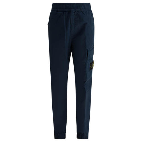 Stone Island 石头岛 男童 SS26 长裤 蓝色棉质裤子童装