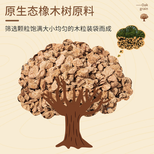 仓鼠垫料橡木软木小颗粒金丝熊木屑打洞挖刨掘花枝鼠笼子造景用品