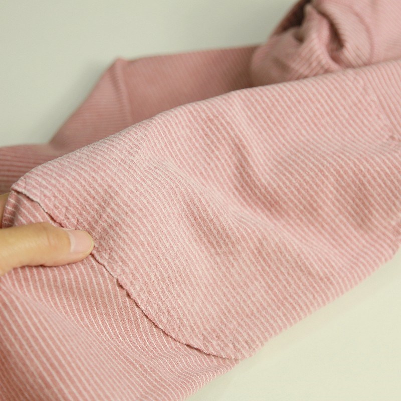 女士护膝秋裤德绒棉毛保暖衬裤修身线裤高腰秋冬细条纹宽松大码