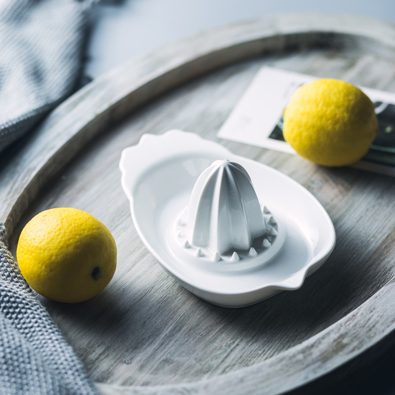 家用榨汁器儿童卫生陶瓷榨汁杯柠檬挤汁器橙子榨汁器宝宝果汁机