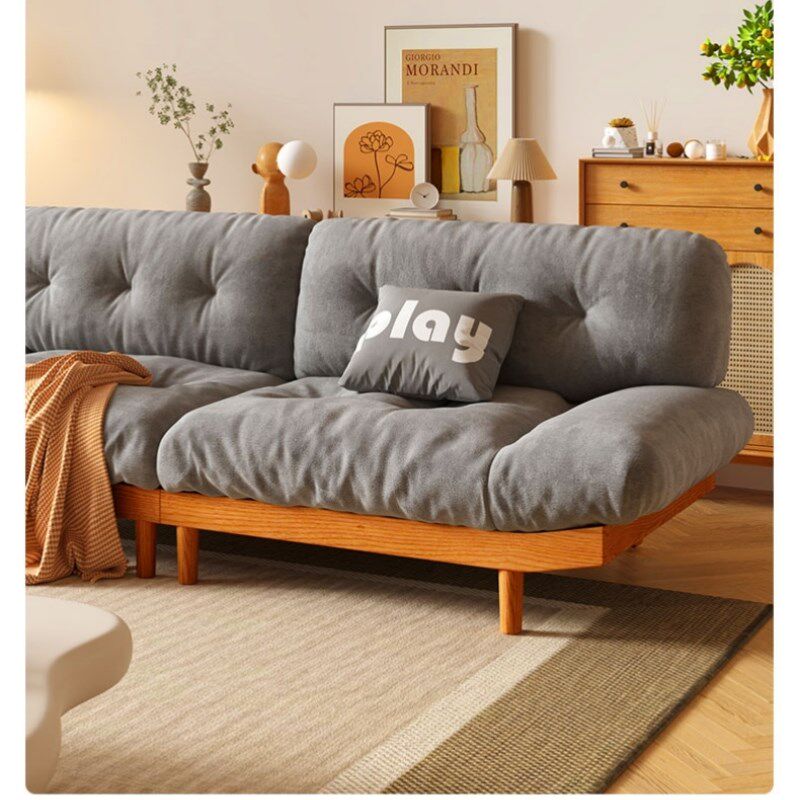 云朵沙发坐垫海绵垫科技绒布艺日式海绵乳胶座垫软靠背羽绒软垫