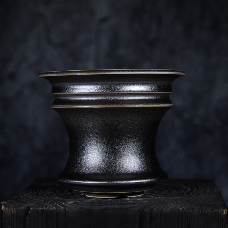 素八九日式复古手工皮革釉龙舌兰象芽宫龟甲龙象足漆树块根花盆陶