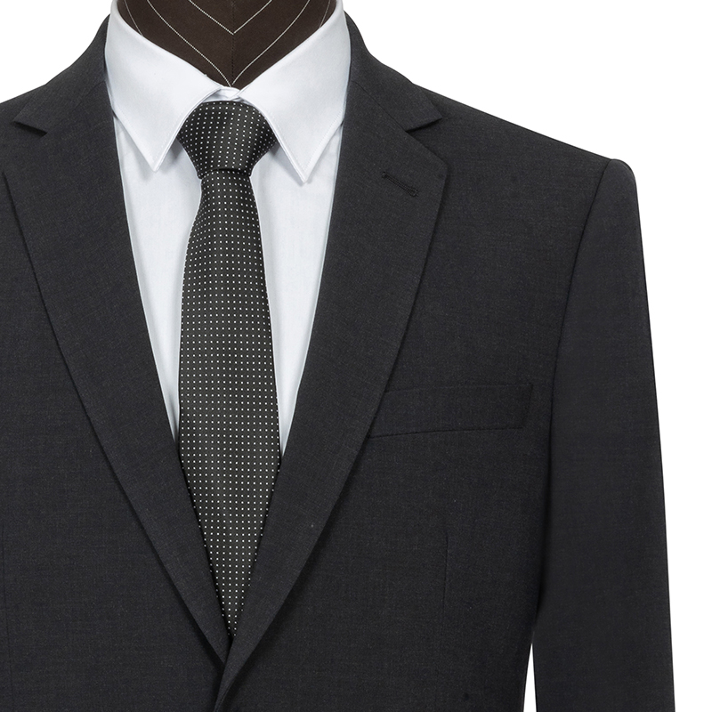 九唐23款宾士新款西服套装男士西装定制商务工作服外套灰色上班服