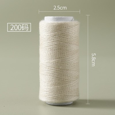 黑色家用缝纫线小卷优质结实涤纶手工缝衣服缝纫机白色卡其色红线