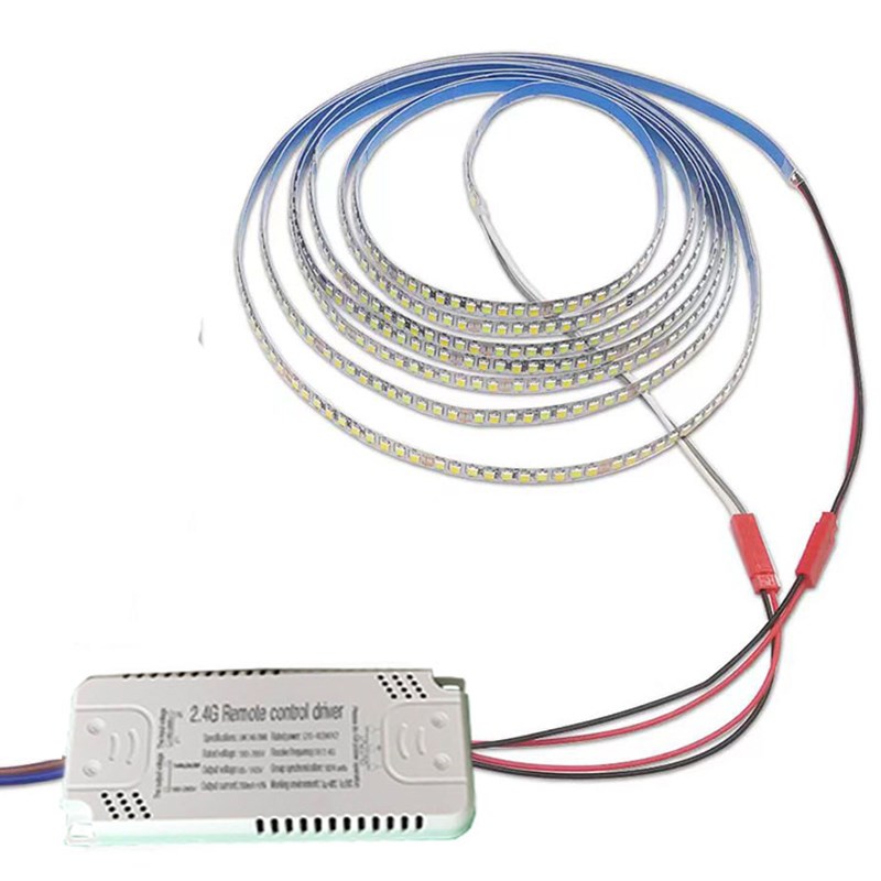 2焊点线LED恒流软灯带三色变光灯条背胶自粘吸顶吊灯铝圈修灯光源