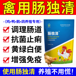 肠独毒清正品家禽用坏死性肠黄炎绿稀便腹鸡拉泻水便兽用小鸭鹅鸽