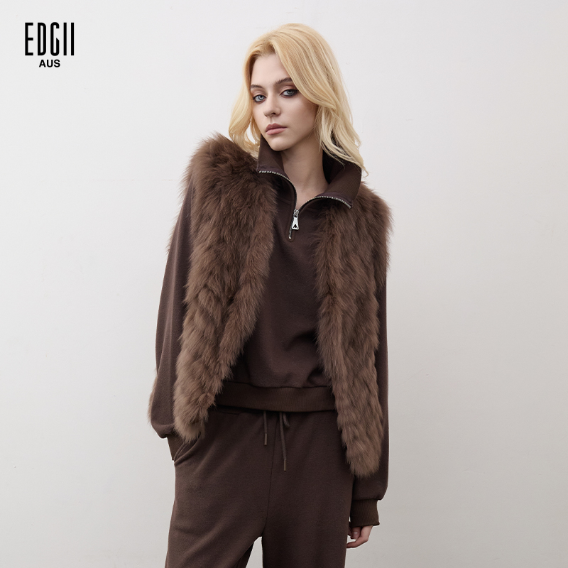 EDGII2025冬季新品复古皮毛一体