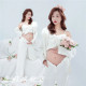 简约白西装 影楼展会新款 时尚 艺术照孕妈个性 孕妇拍照摄影主题服装