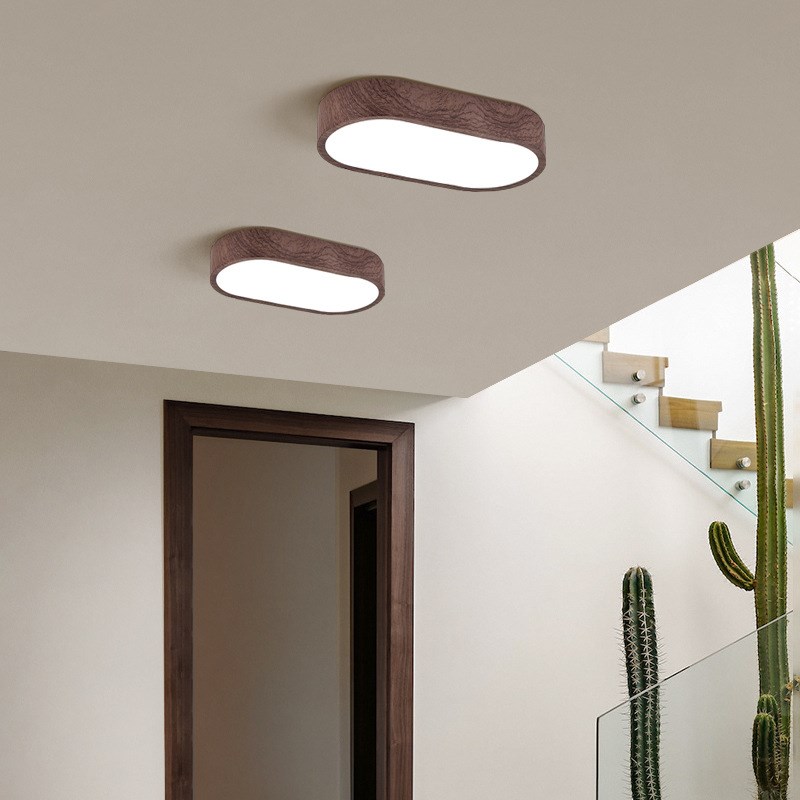 新中式入户玄关走廊过道灯北欧现代简约阳台灯长条卧室客厅吸顶灯