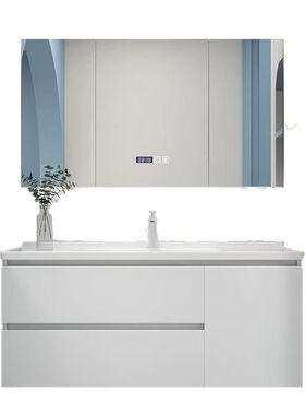 65cm/75/85/95/105厘z米一门双抽实木非标浴室柜洗漱台洗脸盆组合