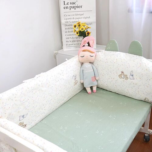 纯棉婴儿童拼接床防撞床围床靠
