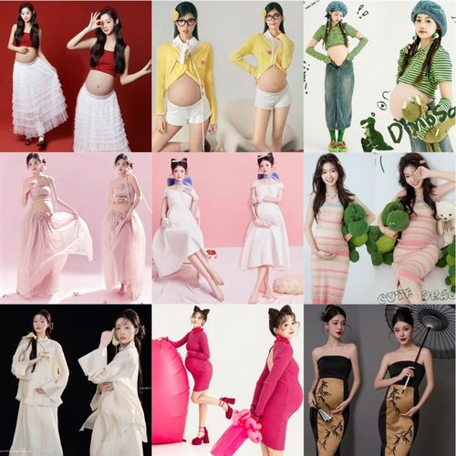 孕妇拍照服装影楼摄影孕咪大肚写真针织龙年宝宝孕妇照衣服在家拍