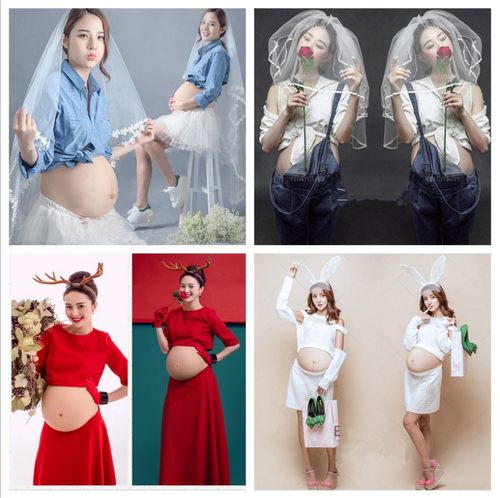 2020年展会新款影楼孕妇装个性摄影拍照孕妇妈咪衣服孕妇写真服装