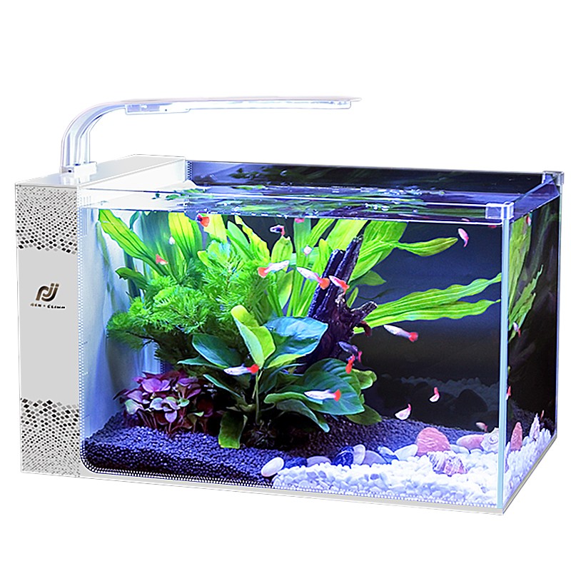 新款超白玻璃鱼缸家用自循环生态客E厅小鱼侧滤金鱼斗鱼小型免换