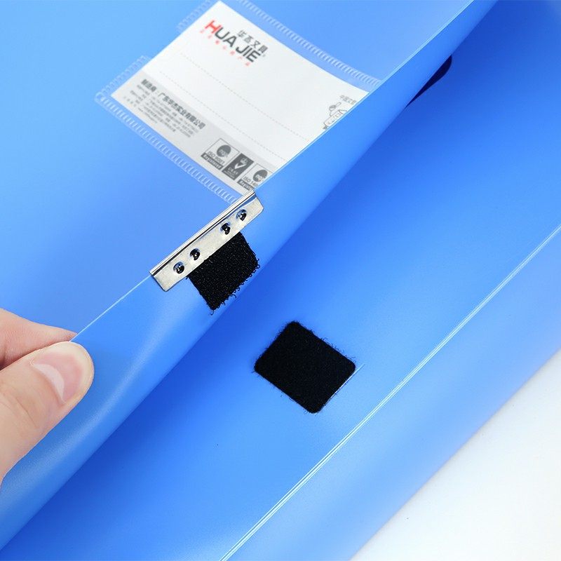 10个装加厚A4文件盒档案盒塑料文件资t料盒粘扣折叠办公用品文件