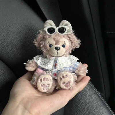 可爱达菲海盐雪莉玫车挂件车w载后视镜挂饰汽车钥匙扣装饰闺蜜礼