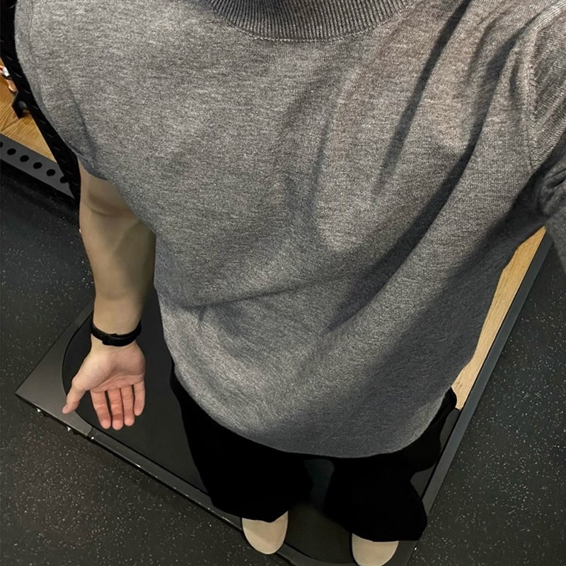 美式boxdy版型针织短袖t恤解构弯刀阔腿裤子男生酷帅穿搭套装夏季