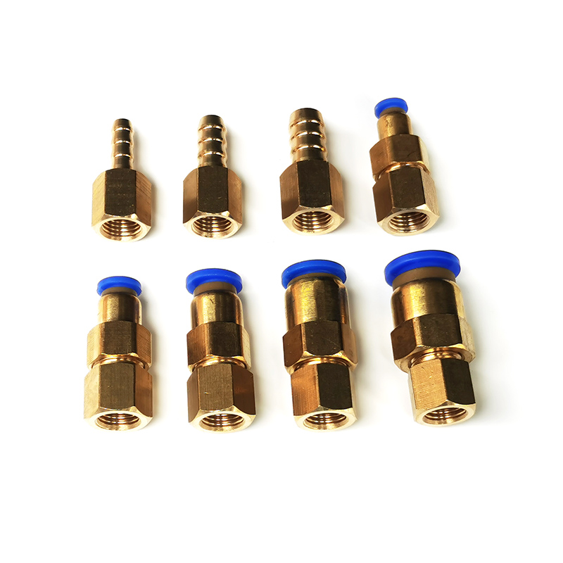 真空泵抽气口转接头 出气口英制2分RA22转4/6/8/10mm宝塔快插接头