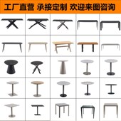 户外桌子庭院g花园露天室外防腐实木岩板塑木长桌烧烤桌店铺外摆